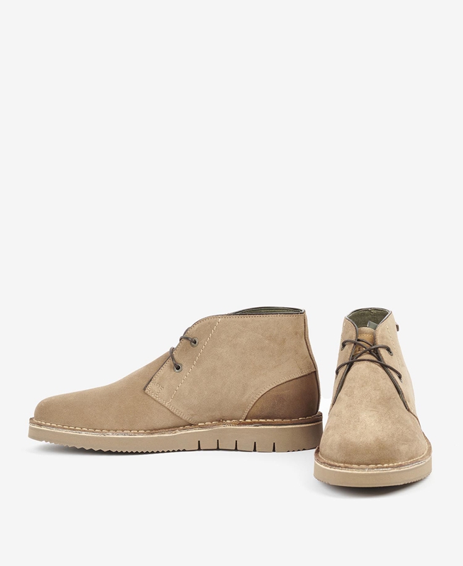 Barbour Kent Desert Férfi Csizma Khaki | 849073-COW