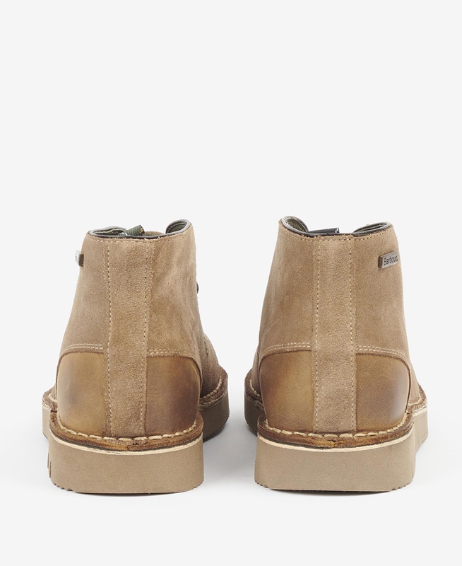 Barbour Kent Desert Férfi Csizma Khaki | 849073-COW