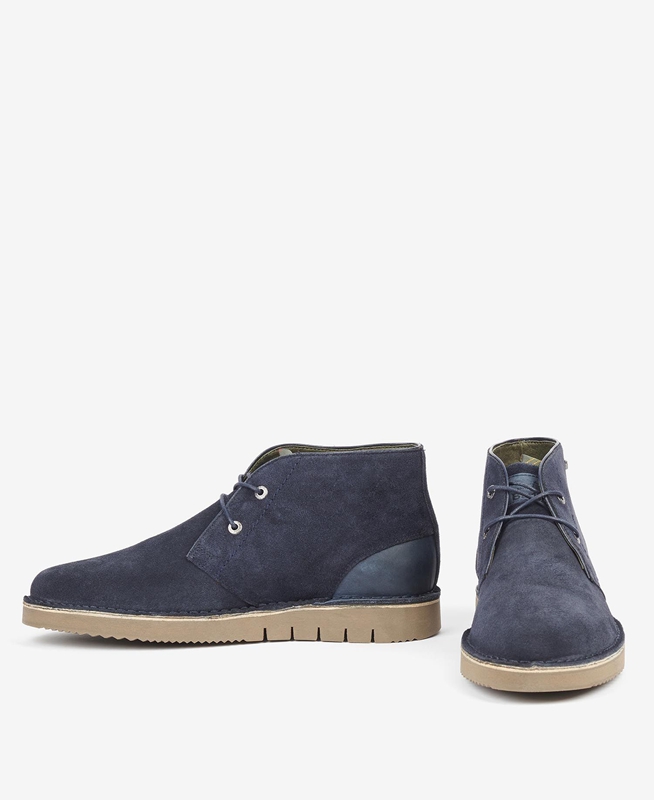 Barbour Kent Desert Férfi Csizma Sötétkék | 581347-LPV