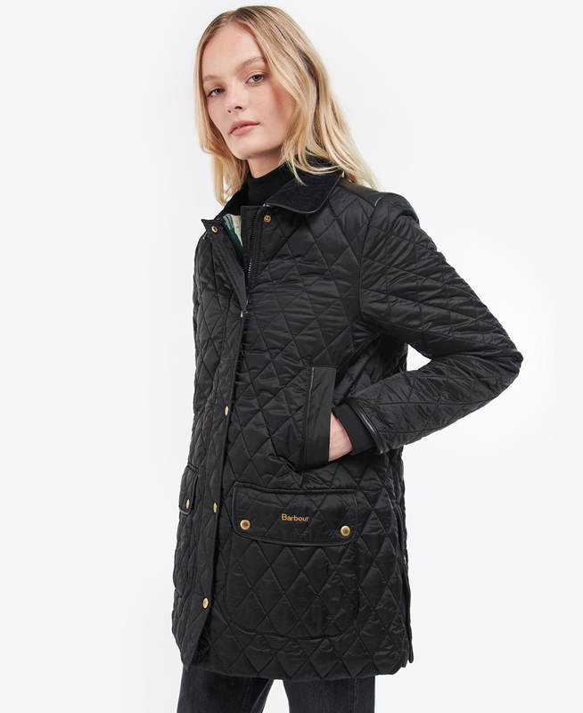 Barbour Kilmarie Női Vattázott Kabát Fekete | 193742-OHS