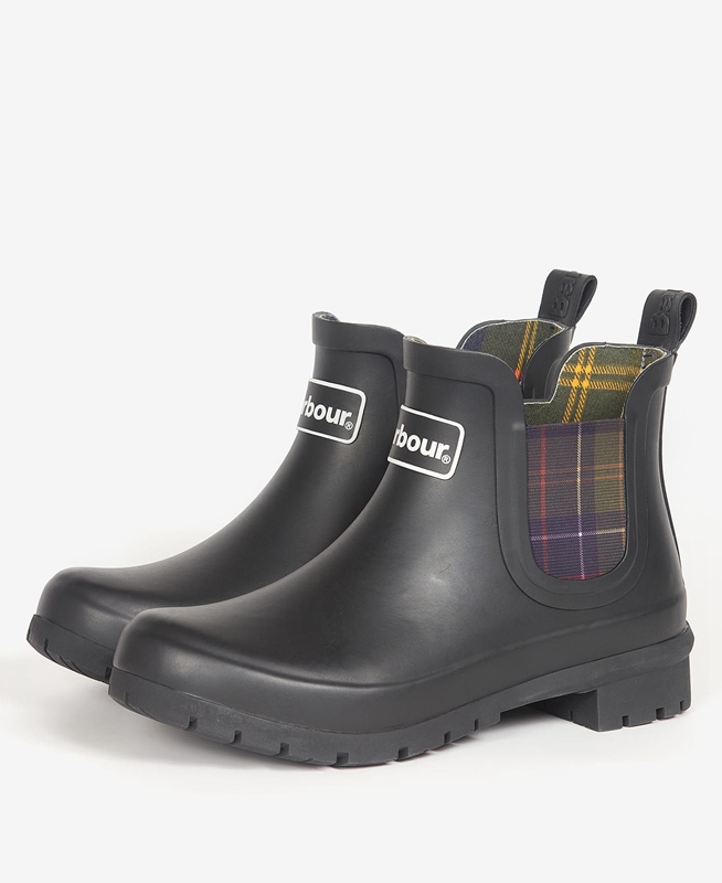 Barbour Kingham Női Csizma Fekete | 423976-CAY
