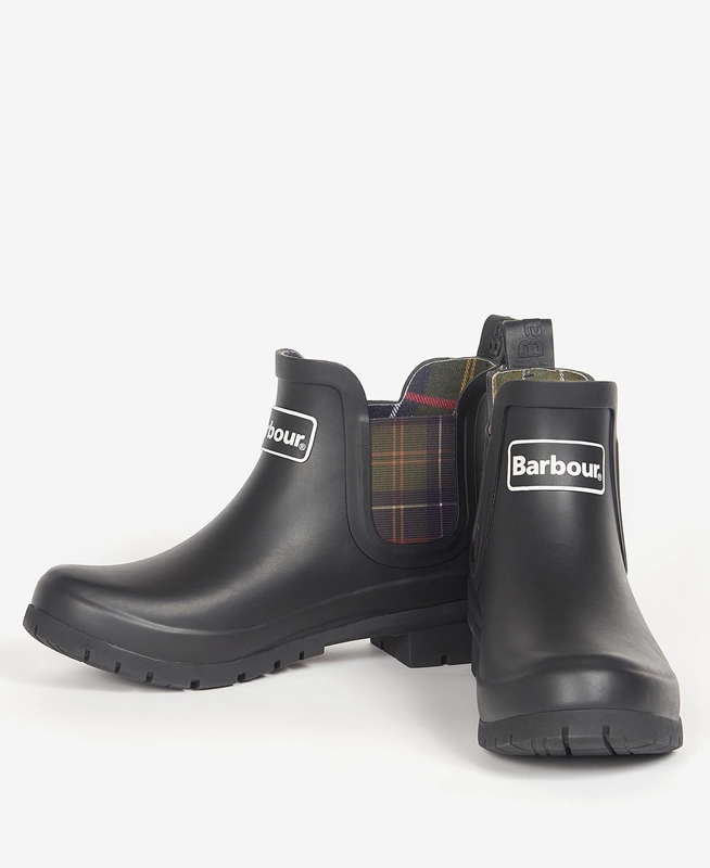 Barbour Kingham Női Csizma Fekete | 423976-CAY