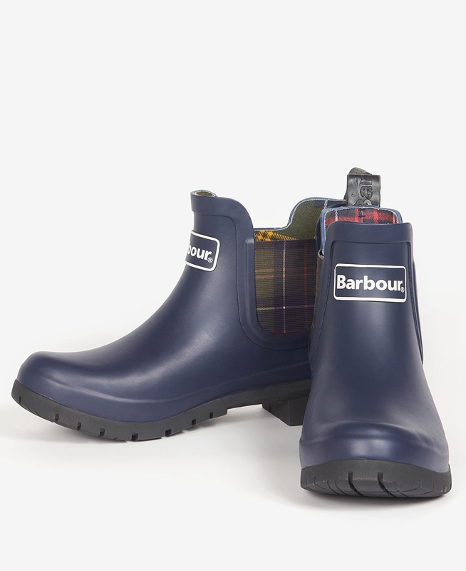 Barbour Kingham Női Csizma Sötétkék | 928401-JXY