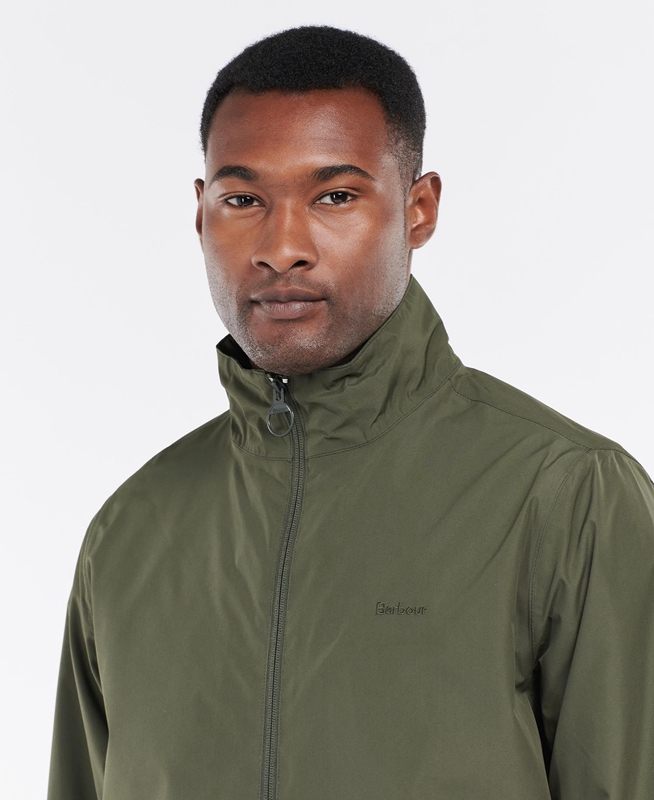 Barbour Korbel Férfi Vízálló Kabát Olivazöld | 628145-GEA
