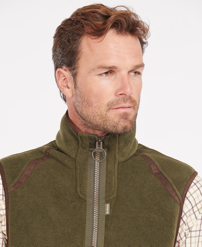Barbour Langdale Férfi Mellény Zöld | 146057-KCR