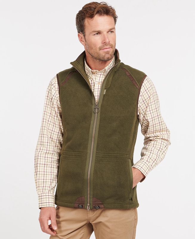 Barbour Langdale Férfi Mellény Zöld | 146057-KCR