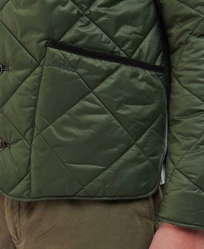 Barbour Liddesdale Cardigan Férfi Vattázott Kabát Olivazöld | 410962-CUX