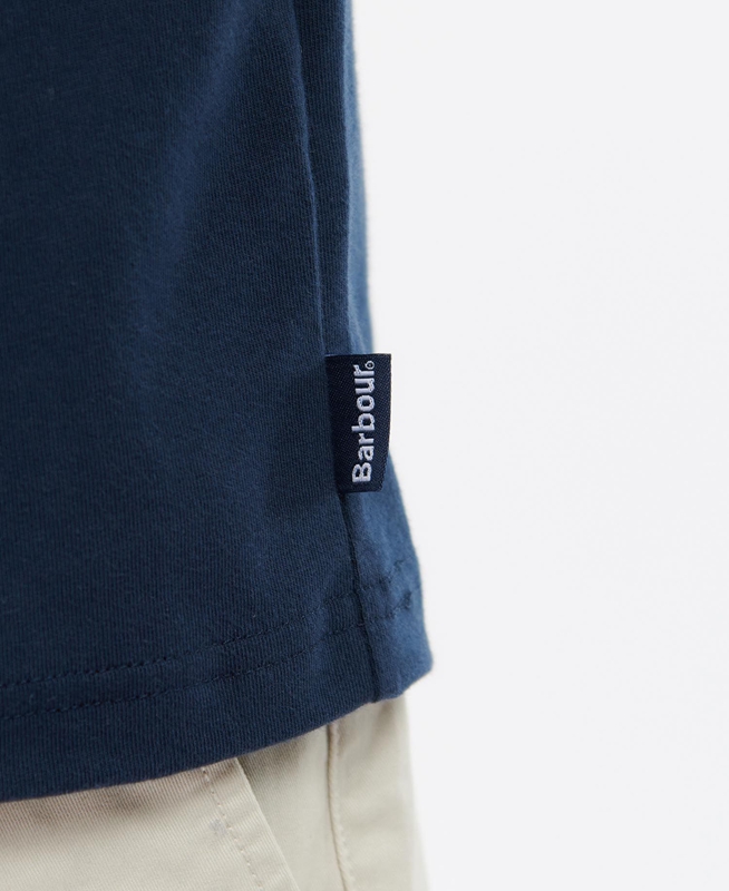 Barbour Lirst Férfi Polo shirts Sötétkék | 437918-RHM