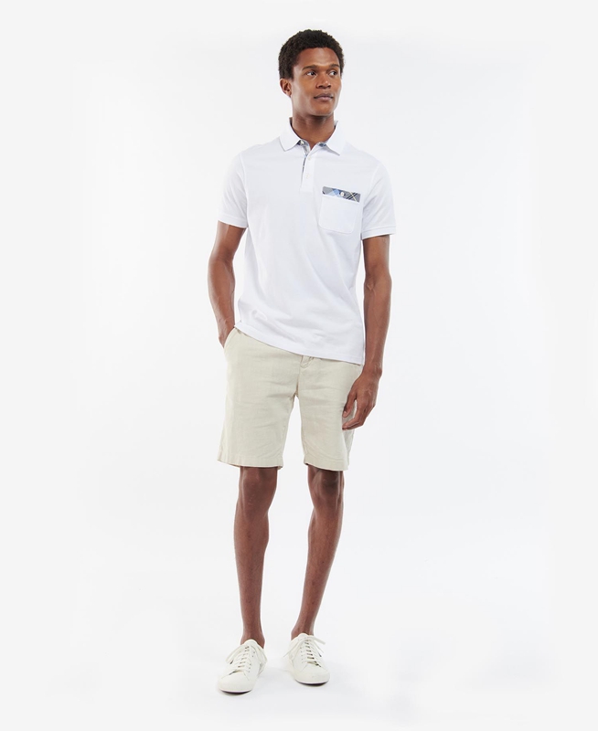 Barbour Lirst Férfi Póló Fehér | 382950-IBW
