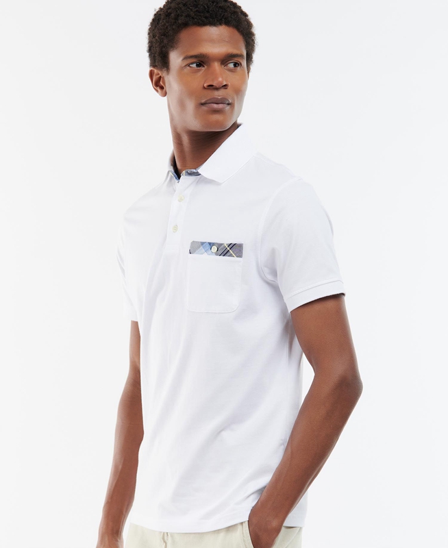 Barbour Lirst Férfi Póló Fehér | 382950-IBW