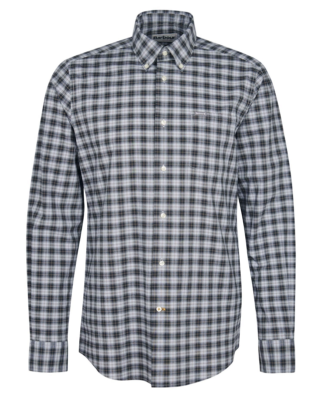 Barbour Lomond Tailored Férfi Ingek Olivazöld | 832951-KWZ