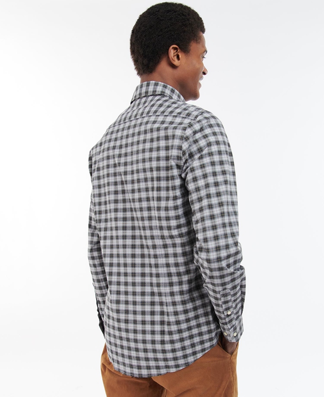 Barbour Lomond Tailored Férfi Ingek Olivazöld | 832951-KWZ