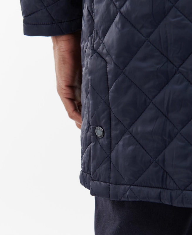 Barbour Long Liddesdale Férfi Vattázott Kabát Sötétkék | 498701-DPL