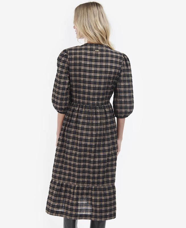 Barbour Lorelie Női Ruha Fekete | 351268-BIM