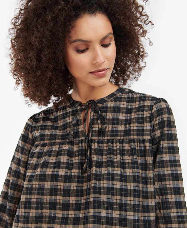 Barbour Lorelie Top Női Ingek Fekete | 831529-MPJ