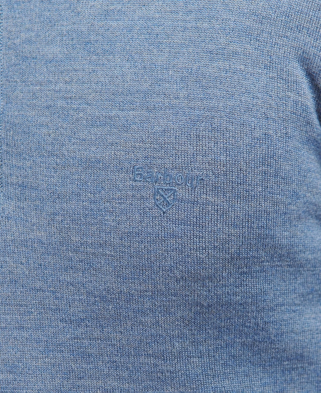 Barbour Loyton Merino Half Zip Férfi Pulóverek Bézs | 038156-TZM