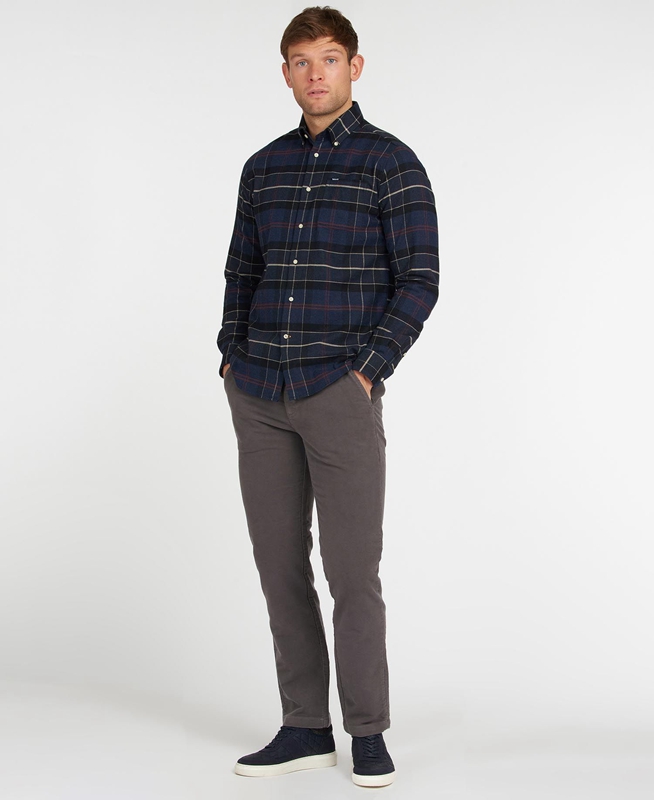 Barbour Lutsleigh Férfi Ingek Sötétkék | 782634-PLB
