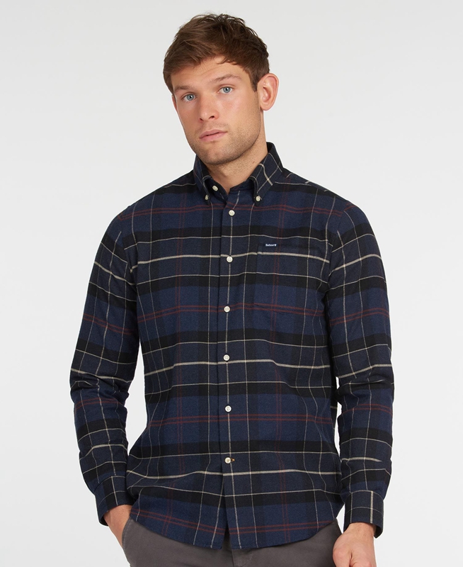 Barbour Lutsleigh Férfi Ingek Sötétkék | 782634-PLB