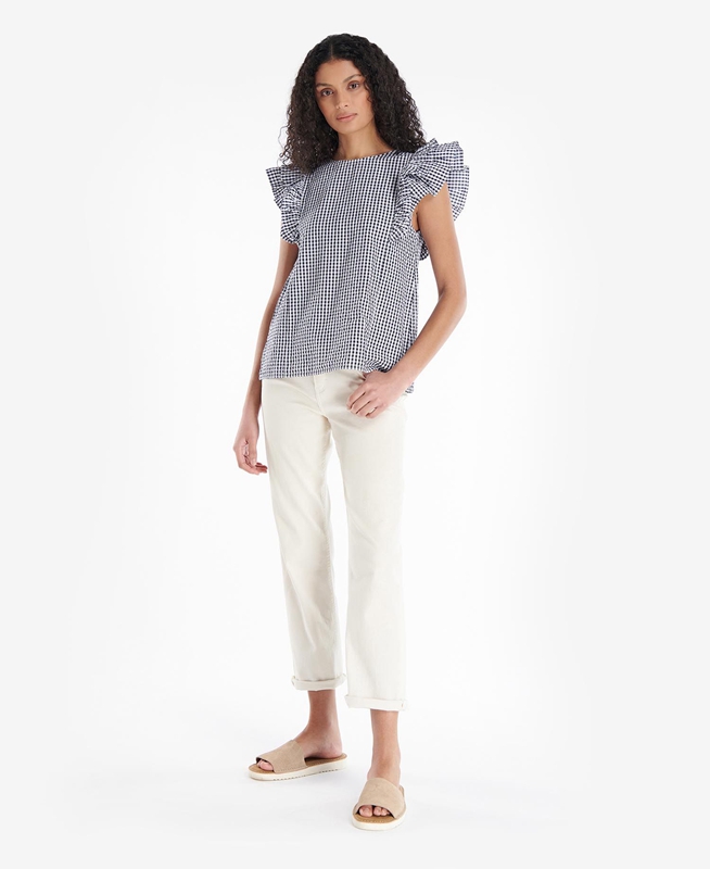 Barbour Marigold Top Női Ingek Kék | 653829-PSX