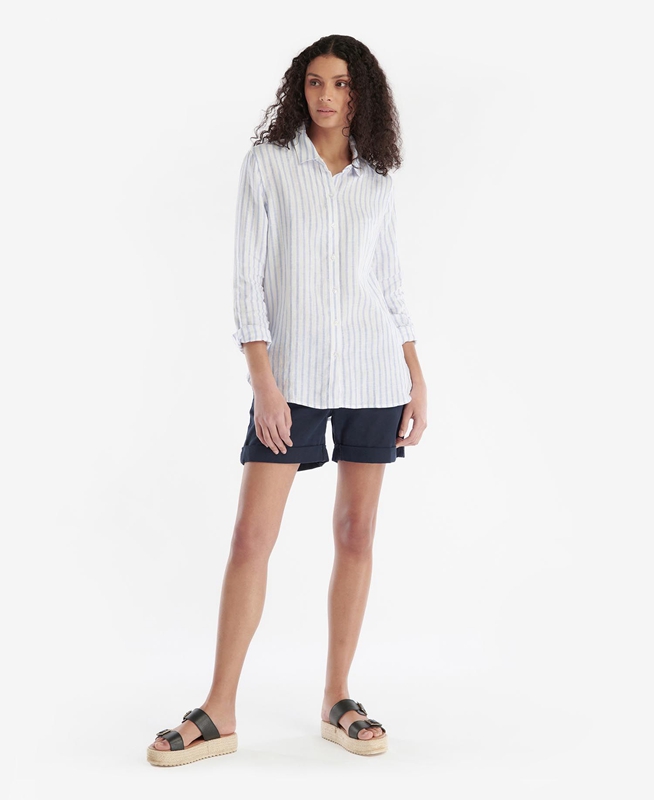 Barbour Marine Női Ingek Fehér | 512439-MJZ