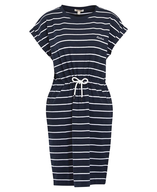 Barbour Marlo Stripe Női Ruha Sötétkék | 759831-OCS