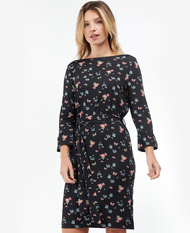 Barbour Marlowe Női Ruha Fekete | 735490-HDM