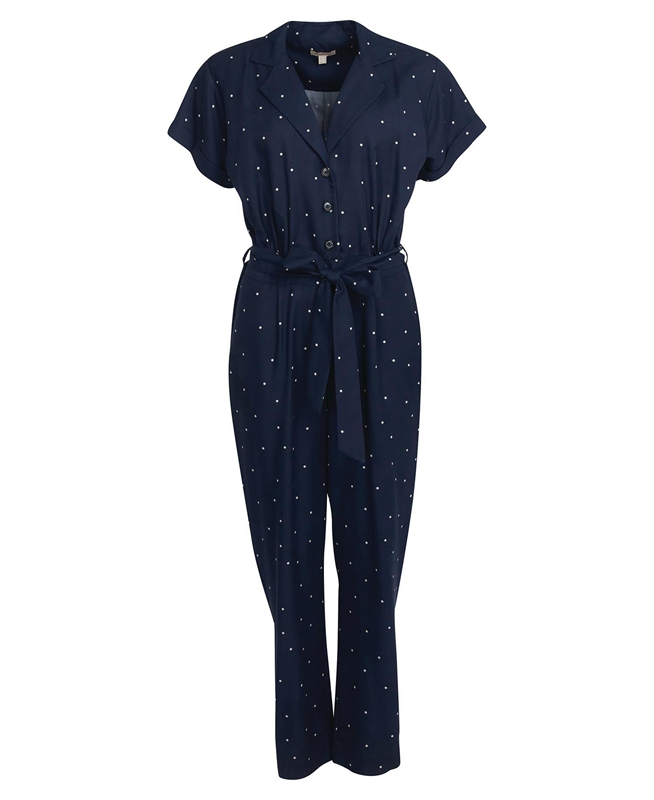 Barbour Melita Jumpsuit Női Ruha Sötétkék | 193420-FXH