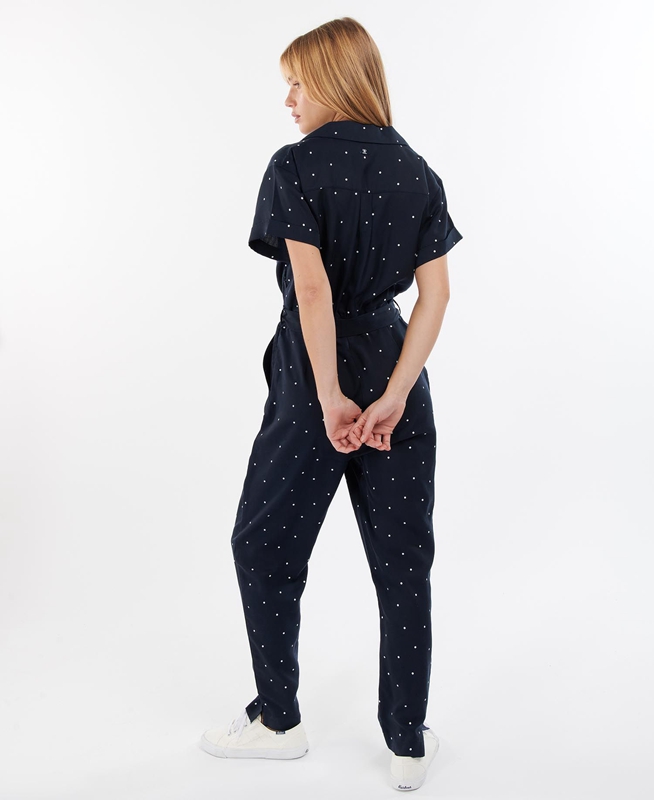 Barbour Melita Jumpsuit Női Ruha Sötétkék | 193420-FXH