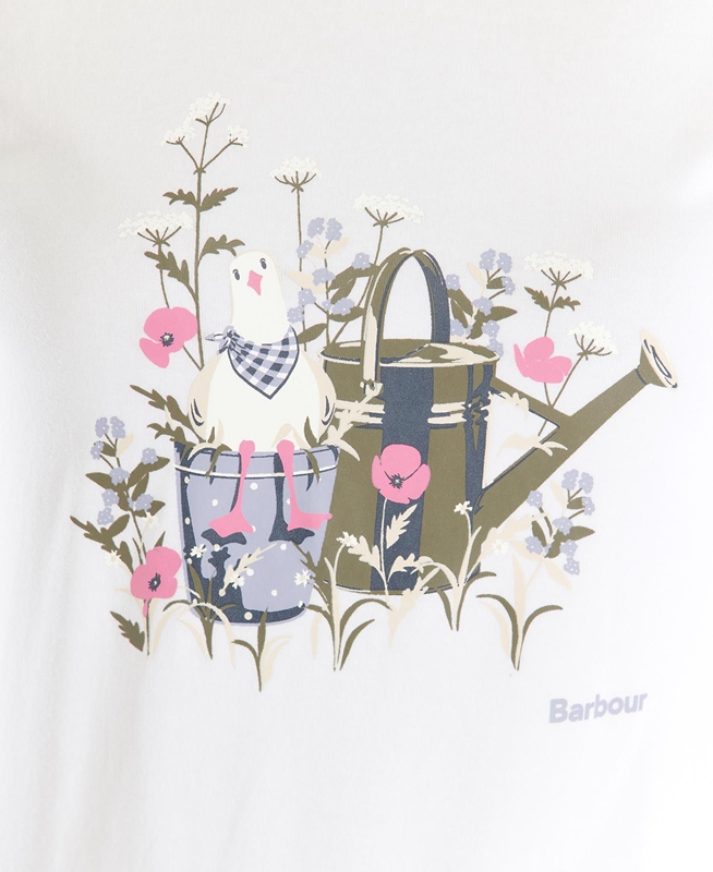 Barbour Melrose Női Póló Fehér | 152309-RNS