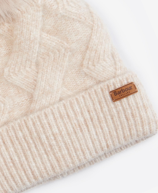 Barbour Montrose Beanie Női Kalap Krém | 092317-KQB