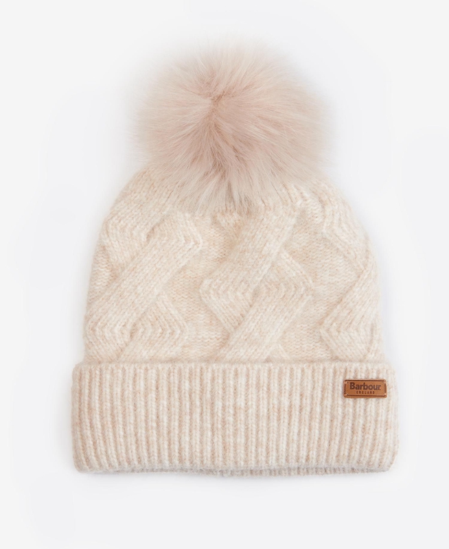 Barbour Montrose Beanie Női Kalap Krém | 092317-KQB