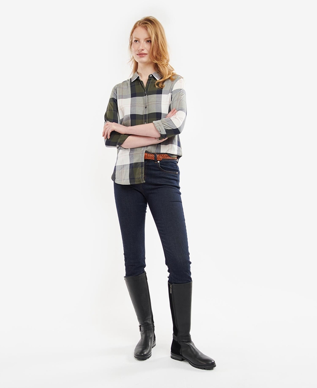 Barbour Moorland Női Ingek Olivazöld | 706835-KYZ