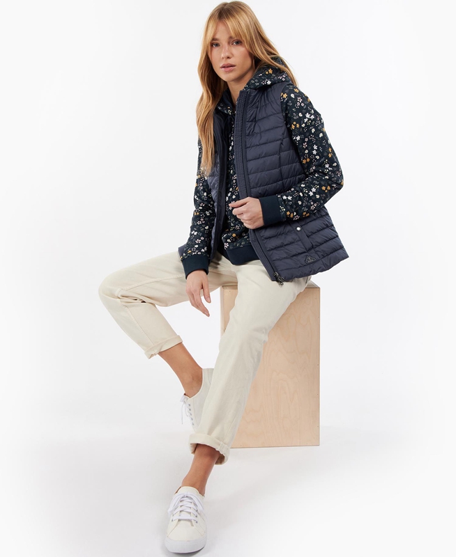 Barbour Morwick Női Mellény Sötétkék | 328059-ALP