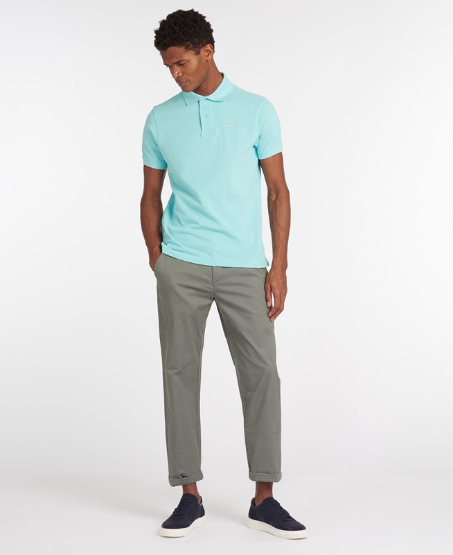 Barbour Neuston Essential Chinos Férfi Nadrág Olivazöld | 194538-WQC