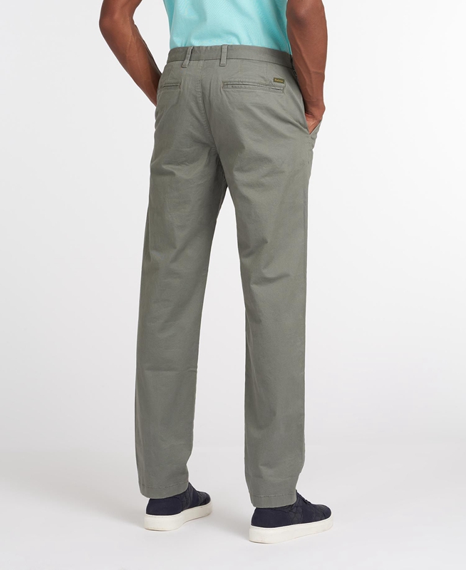 Barbour Neuston Essential Chinos Férfi Nadrág Olivazöld | 194538-WQC