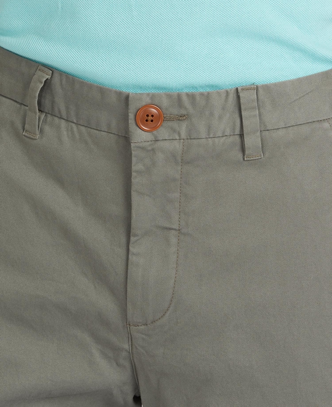 Barbour Neuston Essential Chinos Férfi Nadrág Olivazöld | 194538-WQC
