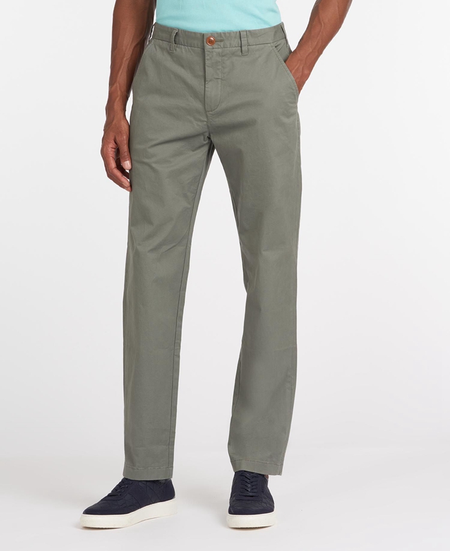 Barbour Neuston Essential Chinos Férfi Nadrág Olivazöld | 194538-WQC