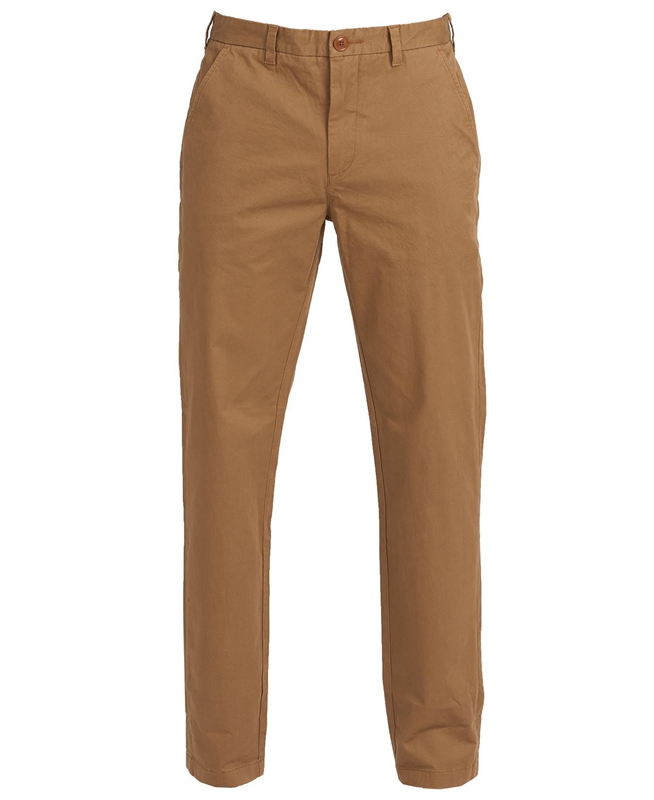 Barbour Neuston Essential Chinos Férfi Nadrág Bézs | 620375-GWZ