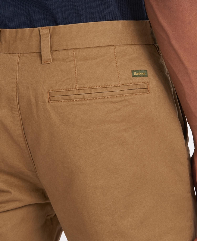 Barbour Neuston Essential Chinos Férfi Nadrág Bézs | 620375-GWZ