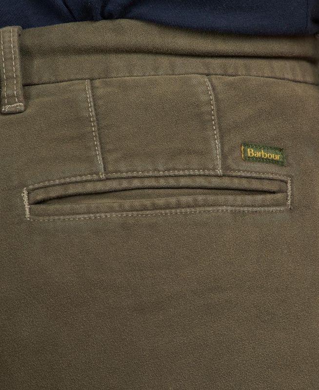 Barbour Neuston Moleskin Trouser Férfi Nadrág Olivazöld | 762910-BIE