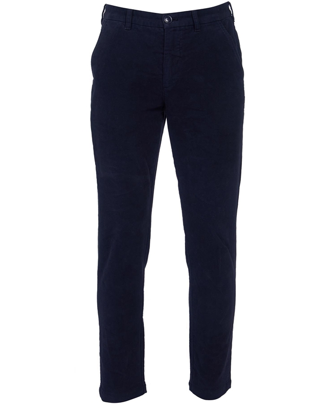 Barbour Neuston Moleskin Trousers Férfi Nadrág Kék | 352608-EIK