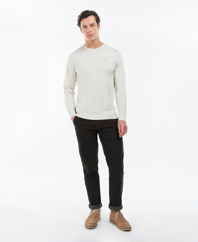 Barbour Neuston Stretch-Cord Trousers Férfi Nadrág Fekete | 439205-ENP
