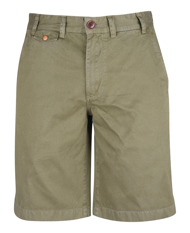 Barbour Neuston Twill Férfi Nadrág Zöld | 349652-TMQ
