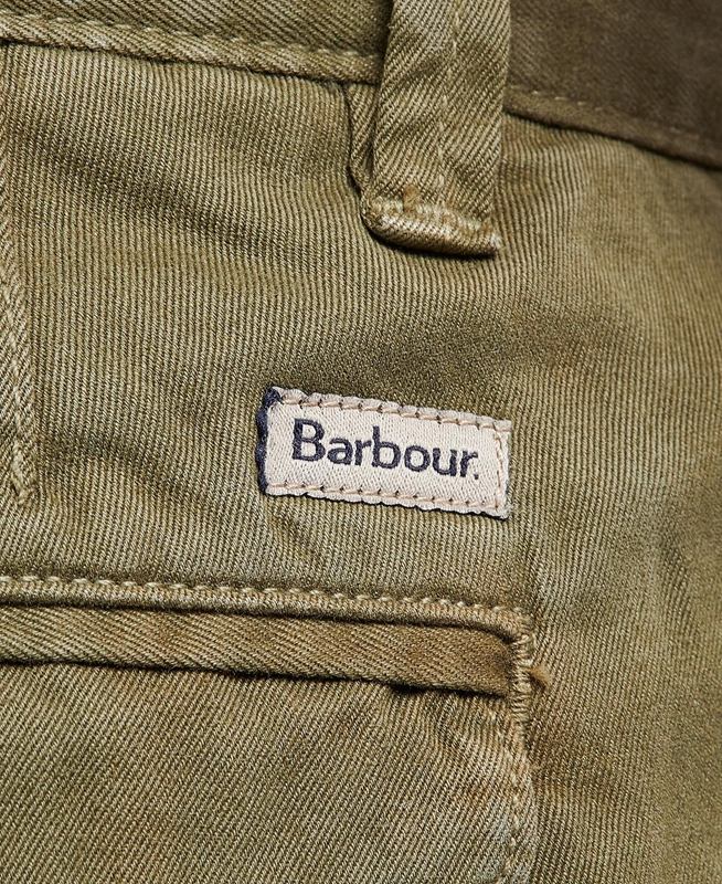 Barbour Neuston Twill Férfi Nadrág Zöld | 349652-TMQ