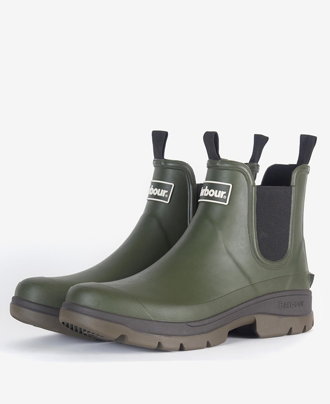 Barbour Nimbus Férfi Csizma Olivazöld | 527431-IBW