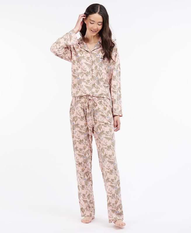 Barbour Nina PJ Set Női Hálóruha Színes | 714083-RGY