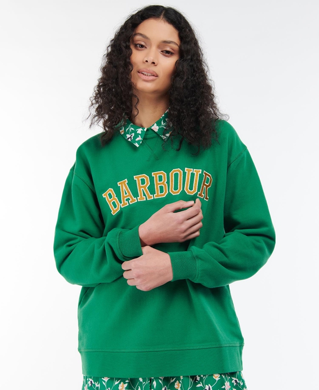 Barbour Northumberland Női Pulóverek Zöld | 279863-EPJ