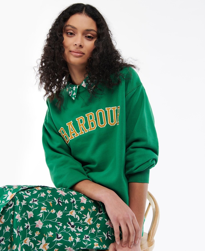 Barbour Northumberland Női Pulóverek Zöld | 279863-EPJ