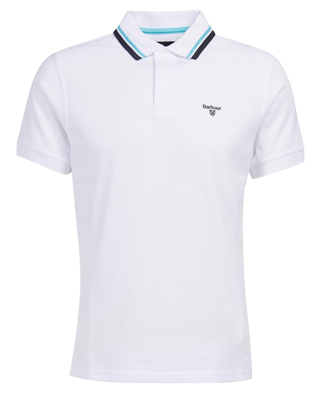 Barbour Otterburn Férfi Polo shirts Fehér | 347158-QKN