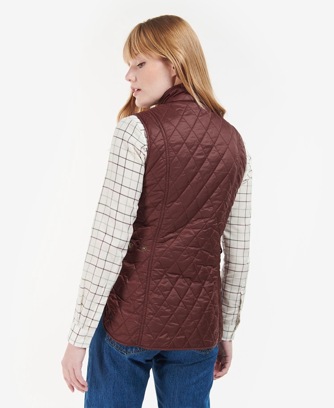 Barbour Otterburn Női Mellény Bordó | 962073-PTO